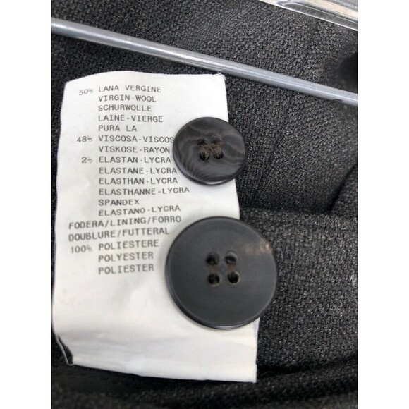 Armani Collezioni Women’s Size 8 Brown Wide Leg Trousers Virgin-Wool - Picture 5 of 14